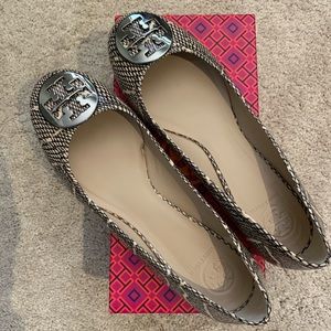 Tory Burch Snake Skin Ballet Flats